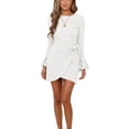 thumbnail image 3 of Robe Courte à Volants Taille Haute, Robe Longue à Manches Courtes, Robe Longue à Manches Longues, Robe Longue Bodycon Midi, 3 of 6