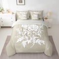 thumbnail image 2 of Homewish Teens Chic Flowers Bedding Comforter Set 7 Pieces,Vintage Aesthetic Full Bedding Set Lightweight,Exotic Style Fitted Sheet Flat Sheet,Ultra Soft Home Decor,Reversible, 2 of 8