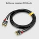 thumbnail image 4 of onlyliua Liquidación Cable de Señal de Audio Estéreo de Alta Fidelidad 2 Rca a 2 Rca Macho Cable de Amplificador de Vídeo, 4 of 7