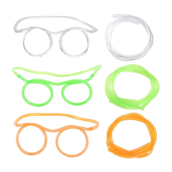 Glass Straw Drinking Straw Eyeglasses Funny Glasses Straw Kids Party Straws Kids Drinking