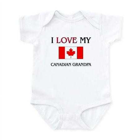 

CafePress - I Love My Canadian Grandpa Infant Bodysuit - Baby Light Bodysuit Size Newborn - 24 Months