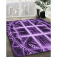 thumbnail image 3 of Ahgly Tapis de Zone Carré Transitionnel Lavable en Machine, 3 Pieds Carré, 3 of 7