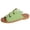 Light Green, variant on Womens Strappy Mules Gladiator Sandals Roman Beach Vintage Suede Peep Toe Lace up Fisherman Flat Casual Comfortable Dress Slides Backless Slip on Light Green Size 6