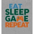 thumbnail image 5 of Eat, Sleep, Game, Repeat Youth Heather Gray Long Sleeve Hoodie-XL, 5 of 6