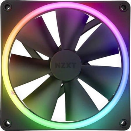 F140 RGB Duo 140 mm FDB 4-pin PWM Cooling Fan, Black