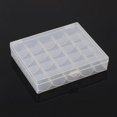 thumbnail image 2 of 3pcs Empty Bobbins Case Organizer 25-Grids Sewing Machine Bobbin Clear Box Storage Container Craft Storage Box Drawer (Empty Case Only), 2 of 4