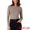 Light Brown, variant on Women's Striped Long Sleeve T-Shirt Boat Neck Basic Shirts XS Black