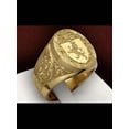 thumbnail image 5 of Engraved Signet Ring for Men Women Vintage Style Family Crest Ring Personalized Jewelry Gift for Anniversary Wedding Party, Statement Ring Fashion Accessory Daily Wear Keepsake Gift, 5 of 6
