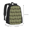 thumbnail image 2 of Balery Green Snake Backpack for Men and Women - Durable 600D Oxford Cloth -Large Capacity, Water-Resistant School, Travel, and Hiking Bag, 2 of 9