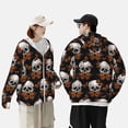 thumbnail image 4 of Fotbe Butterfly Skull Chaqueta con Protección Solar UPF 50+ para Hombre y Mujer, Camisa con Capucha y Bolsillos-3X-Large, 4 of 7