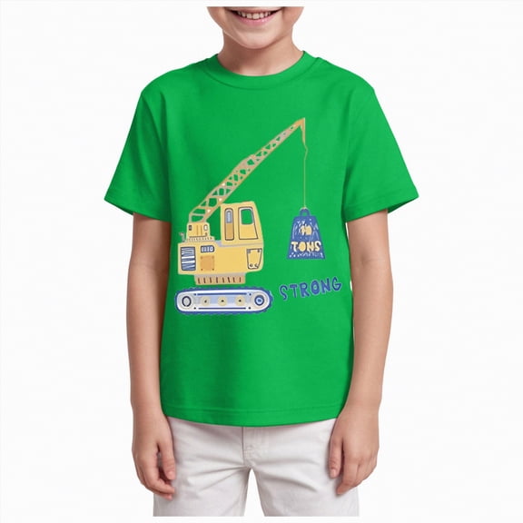 Kogui Boys Summer Clothes Boys Short Sleeve T-Shirt Kids Crew Neck Basic Layering Casual Tees Summer Loose Fit Shirts Tops Size 9-10 (Green,9-10 Years)