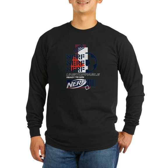 CafePress - Nerf Soccer Unstoppable Long Sleeve T Shirt - Long Sleeve Dark T-Shirt