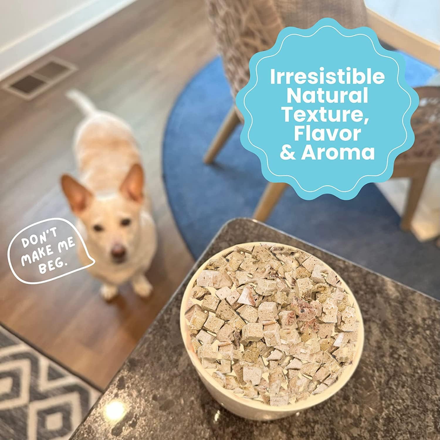 hotspot pets Freeze Dried Beef Liver Treats for Cats & Dogs - 1LB Big Bag- Single Ingredient All Natural Grain-Free Beef Liver- Perfect for Training, Topper or Snack - Made in USA - (Beef Liver)
