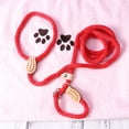 thumbnail image 2 of MasteelfCA Nylon Dog Training Leash Collar Lead Rope for Pets Training (Red), 2 of 7