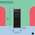 thumbnail image 4 of Mubson Carrito Organizador de 10 Cajones Cestio Negro, 4 of 5