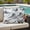 White, variant on Blue Grey Moon Night Outdoor Pillow Covers 16x16 Inch Throw Pillow Covers Set of 2 Waterproof Decorative Pillow Cases Starry White Evening Cushion Covers for Patio Furniture Garden Couch Sofa