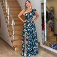 thumbnail image 2 of 2024 verano otoño una manga elegante bohemio vestido largo mujer ropa casual fiesta trabajo noche oficina dama vestidos de línea a, 2 of 5