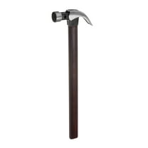Uxcell Straight Rip Claw Hammer 25oz Round Head with Magnetism for Nail Hammering and Pulling,Brown
