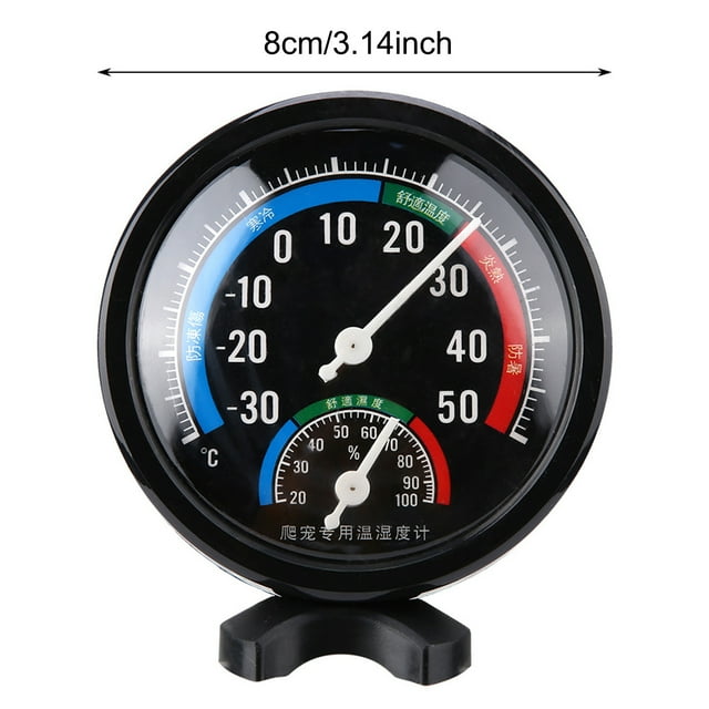 Reptile , ABS 2 In 1 Hygrometer, 3.9inch Tortoise Spider For Pet Shops Laboratories Hospitals Home