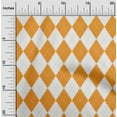 thumbnail image 2 of oneOone Cotton Cambric Orange Fabric Argyle Sewing Fabric By The Yard Printed Diy Clothing Sewing Supplies 42 Inch Wide, 2 of 4