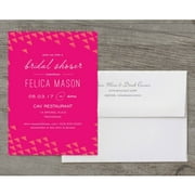 Print Pattern Deluxe Bridal Shower Invitation