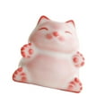 thumbnail image 4 of CarpNettore Cat Tea Pet Ceramic Cat Figurine Feng Shui Miniature Chinese Ornament Gift Craft, 4 of 9