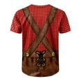 thumbnail image 4 of Bobifish Boys Tees Oktoberfest Lederhosen Print Crew Neck Short Sleeve T Shirts Traditional Holiday Event Wear Tee Shirts, 4 of 5