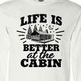 thumbnail image 4 of Inktastic Life is Better at The Cabin with Trees and Moon Long Sleeve T-Shirt, 4 of 5