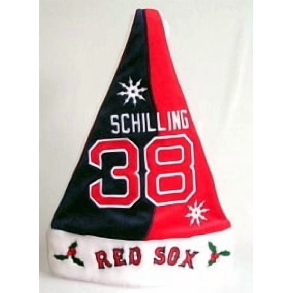 Curt Schilling Boston Red Sox Santa Hat