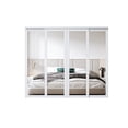 thumbnail image 3 of 96" x 80" 1 Lite Mirrored Glass Double Sliding Closet Door with Hardware Kit, 3 of 8
