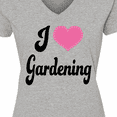 thumbnail image 4 of Inktastic Gardener I Love Gardening Women's V-Neck T-Shirt, 4 of 5