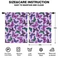 thumbnail image 2 of Blackout Kids Curtains,Purple Butterfly Pattern Childrens Insulated Curtains Set Of 2,Bedroom Essentials,Toddler Room Decor 42"x54", 2 of 5