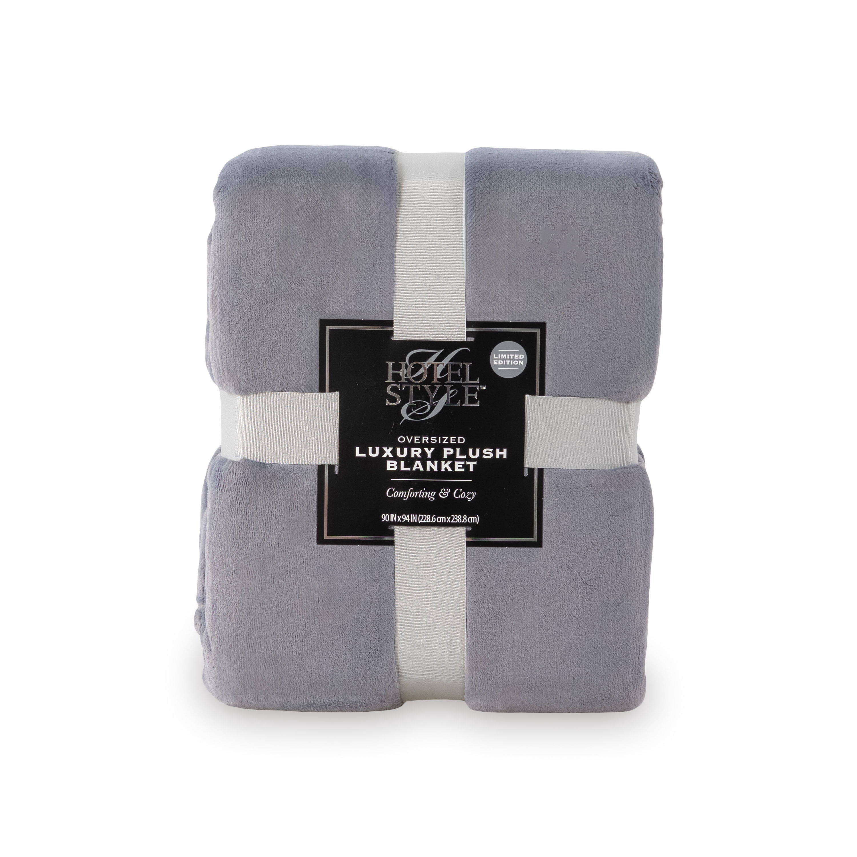 Hotel Style ™ Solid Oversized Soft Bed Blanket, Dark Gravel