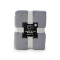 thumbnail image 6 of Hotel Style ™ Solid Oversized Soft Bed Blanket, Dark Gravel, 6 of 8