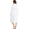 thumbnail image 2 of Fishers Finery Women's EcoFabric Hotel Spa Terry Full Length Robe (White SM), 2 of 5