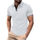 thumbnail image 1 of pstuiky Camisas de vestir de manga corta para hombre, Camisa de manga corta con cuello vuelto, versátil, de color liso y estilo informal para hombre camisas casuales para hombre xl, 1 of 5