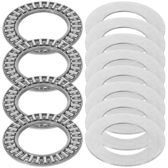 4 Sets Thrust Needle Roller Bearings with Washer Opening Heavy Suite One Way Axial High Load