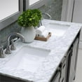 thumbnail image 5 of Kinsley 60" Carrara White Marble Countertop Double Vanity w/o Mirror Gray, 5 of 9