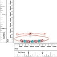 thumbnail image 2 of Gem Stone King 2.94 Ct Pink Lab Grown Diamond Swiss Blue Topaz 18K Rose Gold Plated Silver Bracelet for Women, 2 of 3