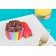 thumbnail image 4 of Pastel de arcoíris, magdalenas, magdalenas, chocolate, arroz pegajoso, papelería, paquete de 200, 4 of 5