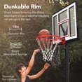 thumbnail image 6 of Best Choice Products Adjustable Regulation-Size Basketball Hoop, Portable Sport System w/ Fillable Base, 2 Wheels - Clear, 6 of 10
