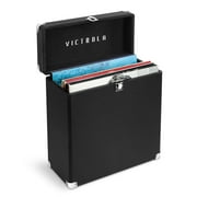 Victrola Collector Vinyl Record Storage Case (Black)