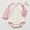 Pink, variant on lulshou Baby Romper Male and Female Babies Bodysuit Color Block Button Knitted Long Sleeved Round Neck Jumpsuit on Clearance