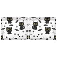 thumbnail image 2 of Black Cat Footprint Pattern Tier Curtains Tier Kitchen Living Room Bedroom Balcony 2 Panels 27x36 Inch, 2 of 8
