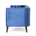 thumbnail image 6 of Noble House Riebe Loveseat, Navy Blue and Brown, 6 of 8