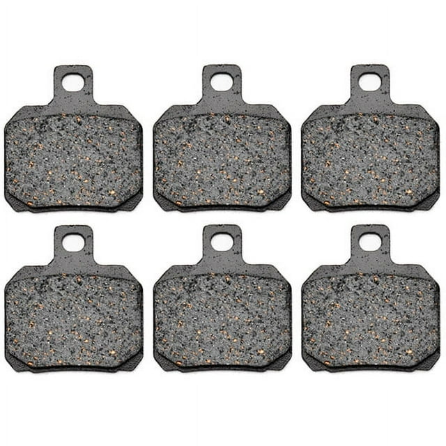 KMG Plaquettes de Frein avant + Arrière Compatibles avec 1999-2000 Bombardier Traxter 4X4 - Non-Métallique Organique NAO Plaquettes de Frein Ensemble