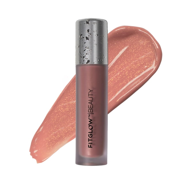 FITGLOW Beauty - Suero de color de labios | Belleza limpia vegana propiedad de una mujer (Buff Pearl - Desnudo neutro terroso con brillo)