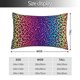 thumbnail image 2 of Balery Leopard Neon Rainbow Gradient Funda de Cojín Estampada, Regalos para Mujeres, Regalos de Amor para Ella, Regalos para Novia o Esposa, Funda de Almohada-14"x20", 2 of 6