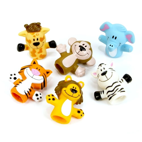 Zoo Animal Finger Puppets 12 per pack