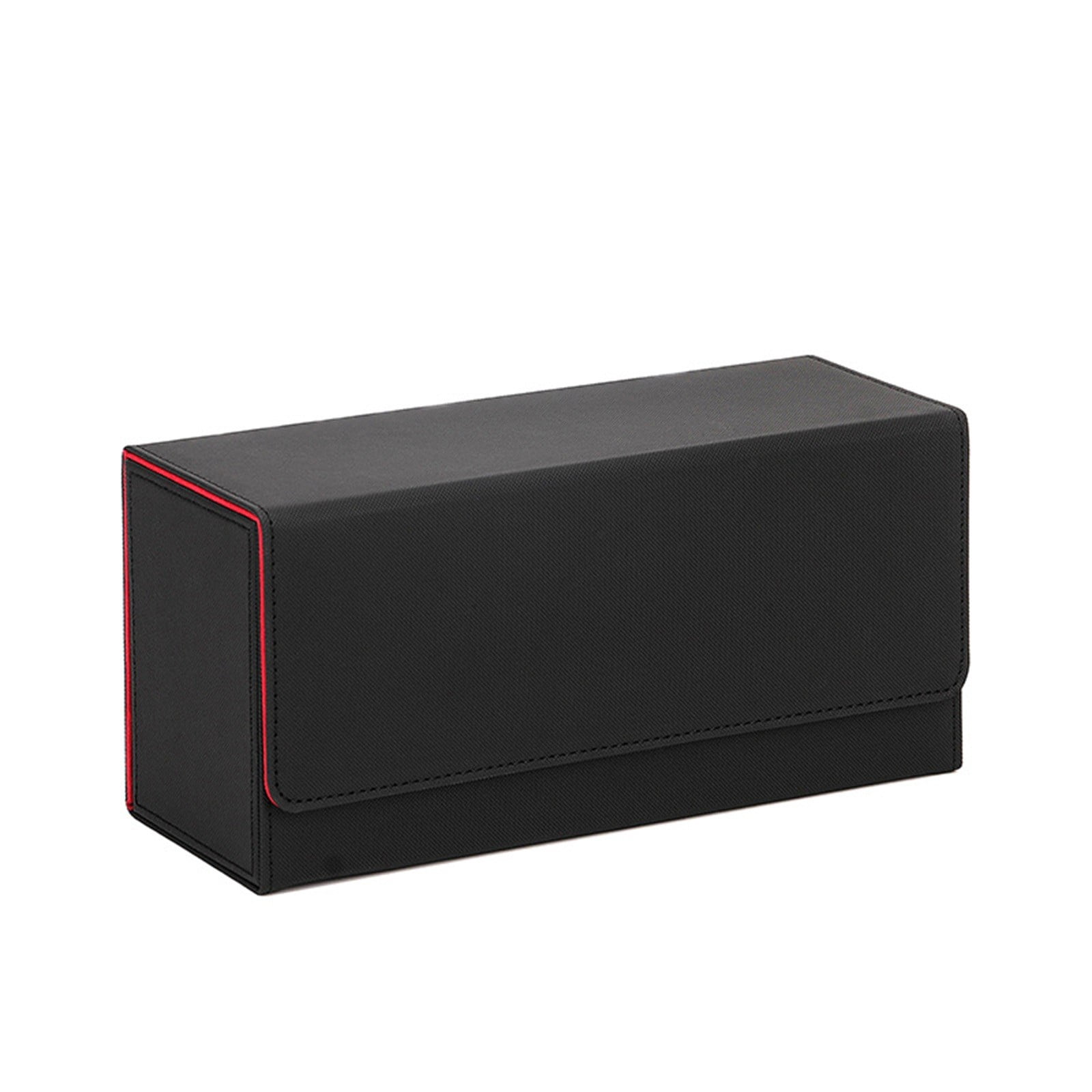 Premium PU Leather Card Deck Box, 8 Magnet Secure Storage Case with Soft Lining, Holds Sleeved and Unsleeved Cards, for Board Games and Collectors, 1 Count